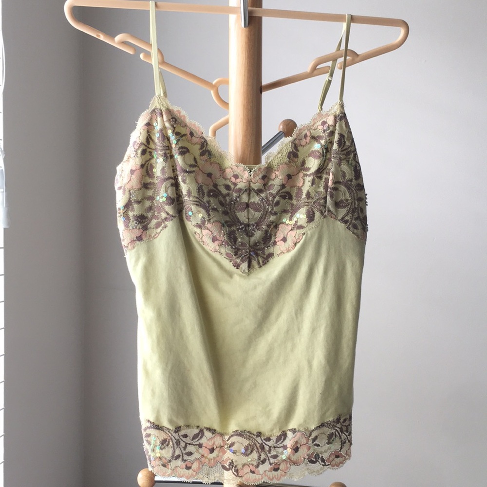 Express lime green tank top